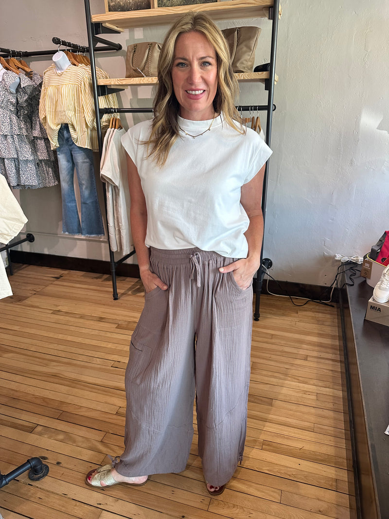 Mushroom Drawstring Pant