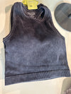 Ribbed High Neck Bra