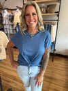 Denim Twist Tee