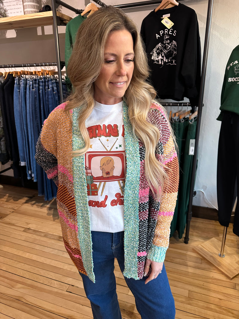 Color Block Cardigan