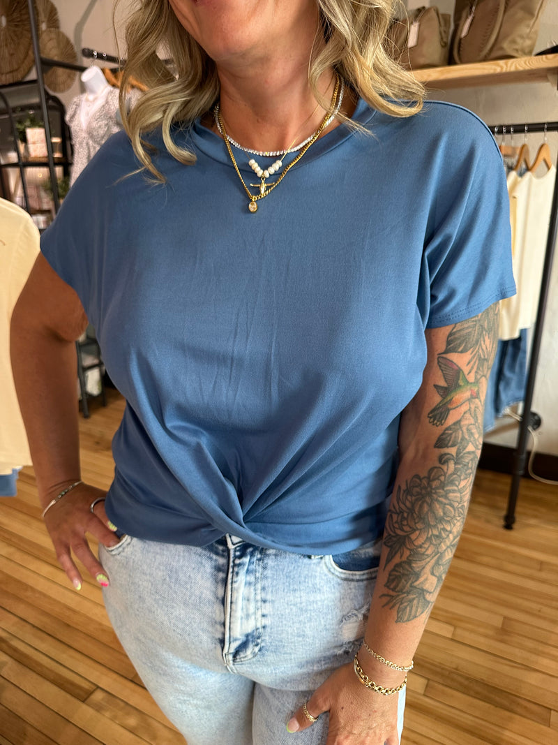 Denim Twist Tee