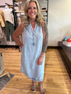 Denim Tencel Midi