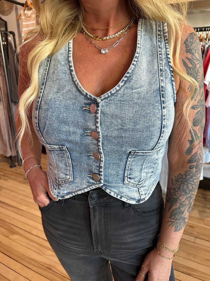 Risen Acid Washed Vest