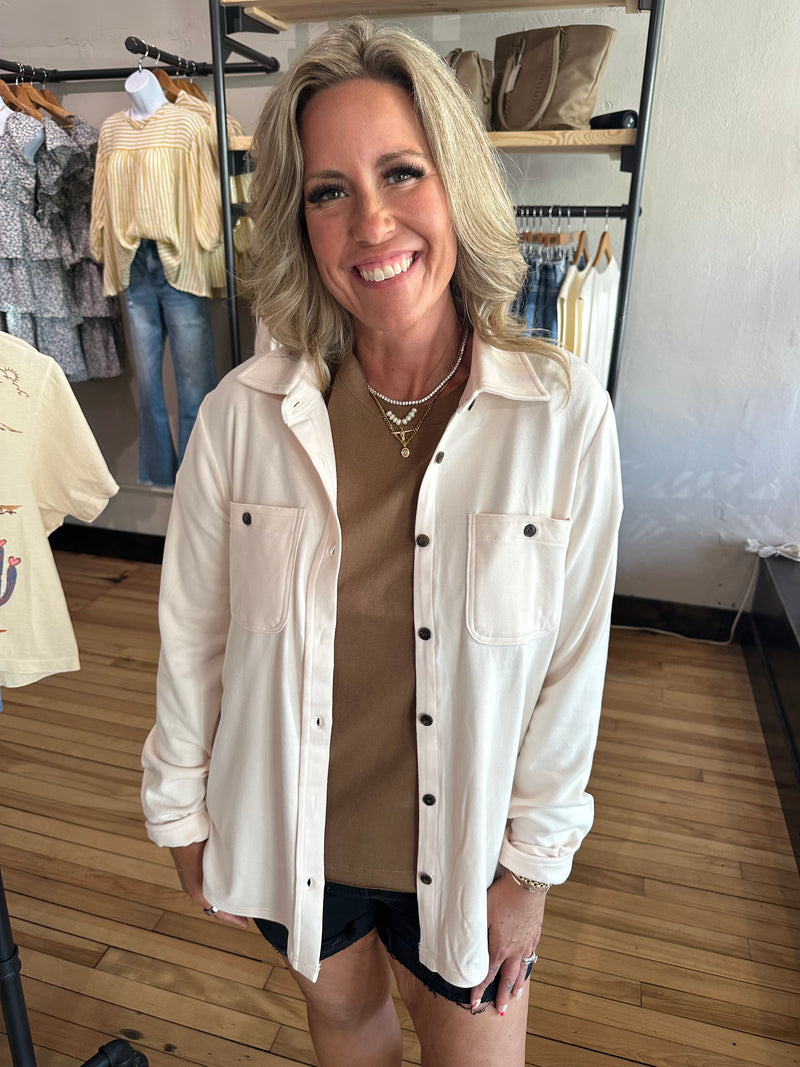 Ivory Button Up