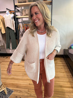 Oversized Sand Cardigan