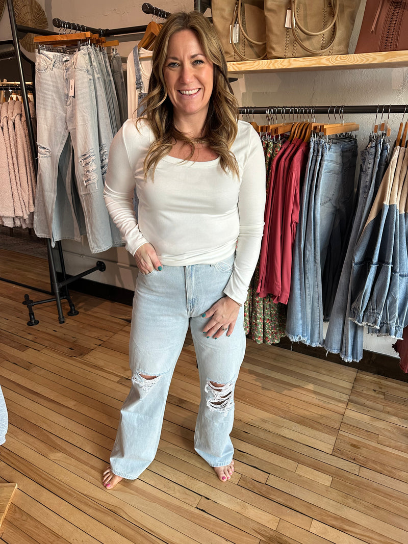 Basic Scoop Long Sleeve