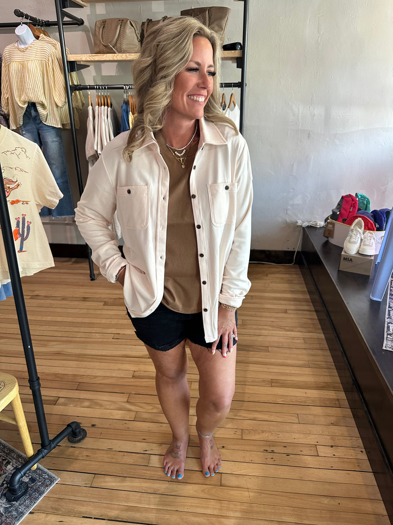 Ivory Button Up