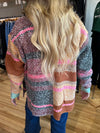 Color Block Cardigan