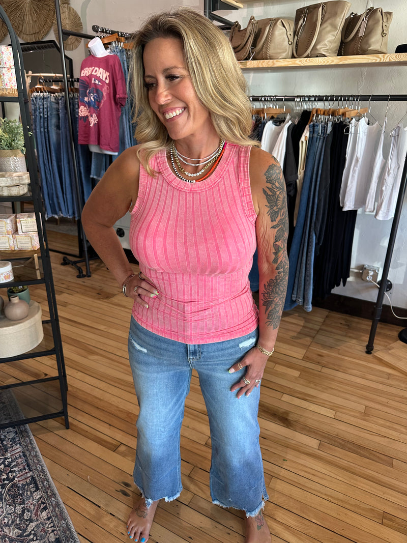 Roxy Wide Leg Distressed