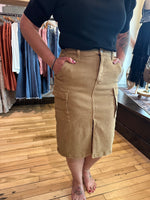 Mocha Midi Cargo Skirt