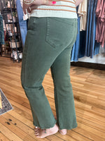Dark Olive Bootcut Pant