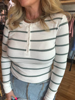 Spruce Striped Henley