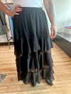 Black Ruffle Maxi