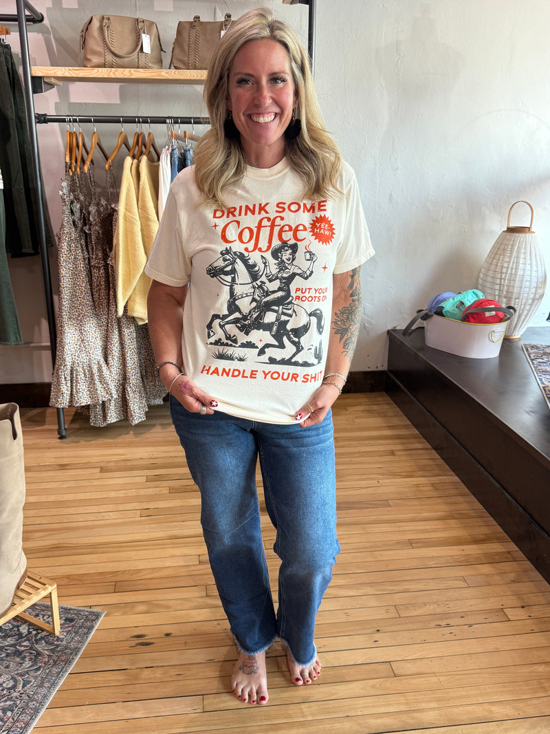 Handle Your Shit Western Tee
