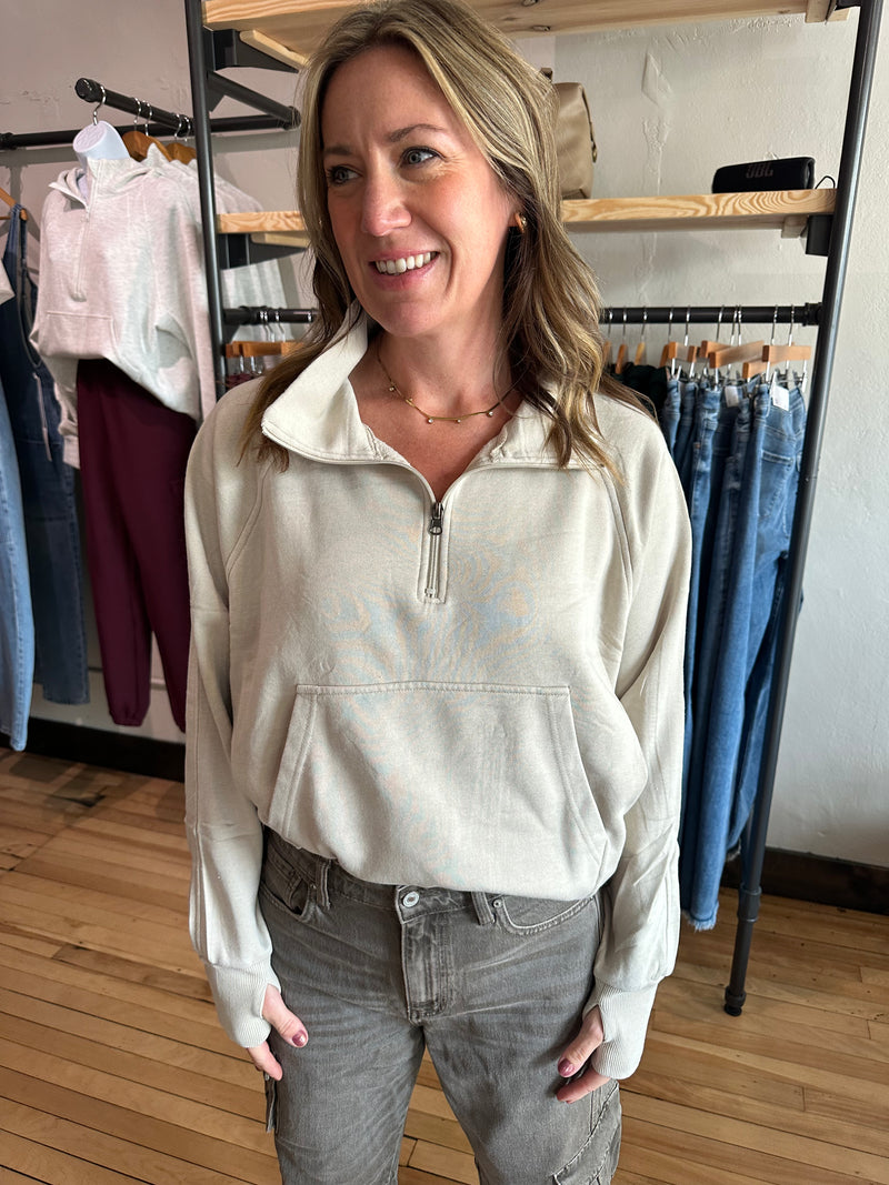 Oat Quarter Zip