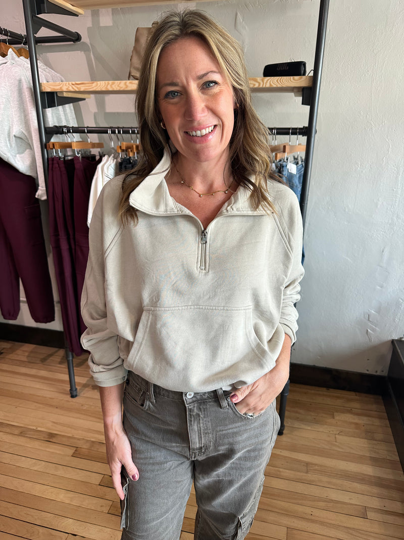 Oat Quarter Zip