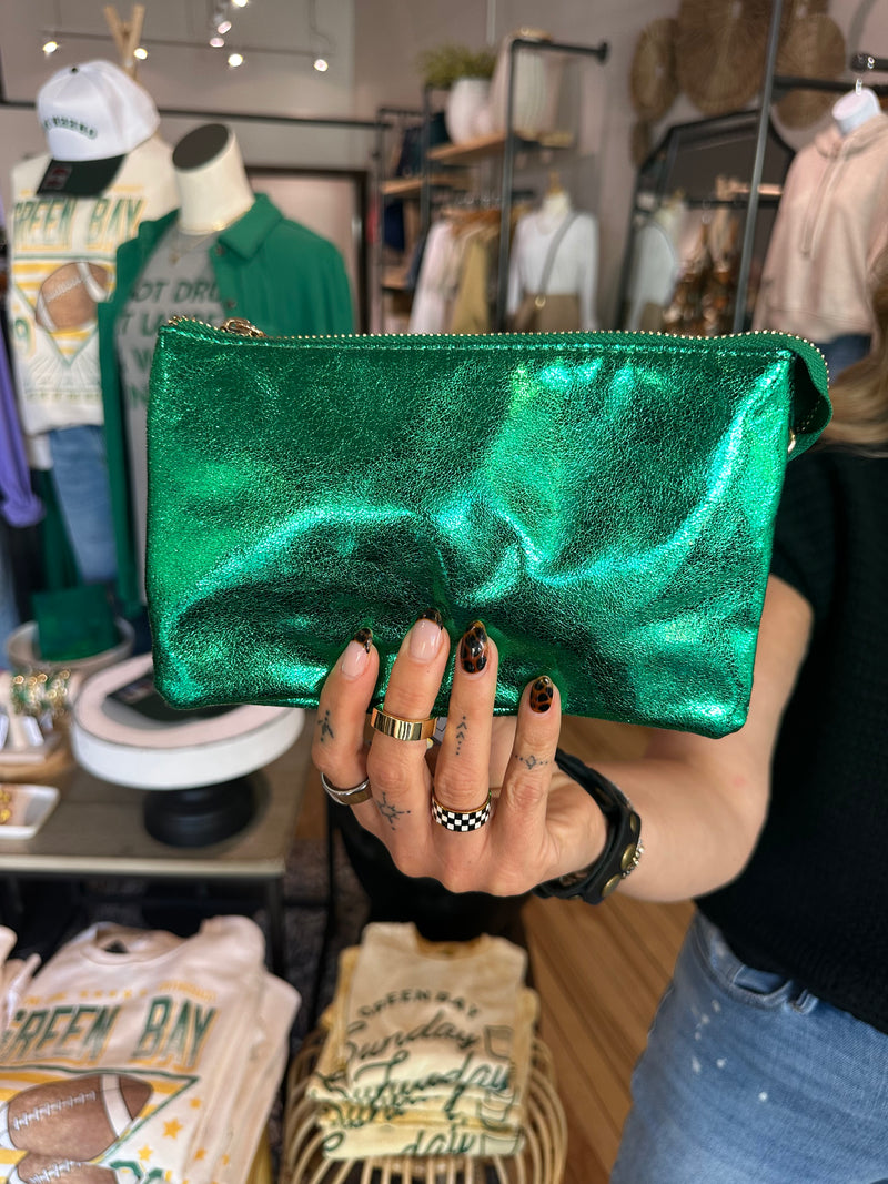 Green Sparkle Crossbody