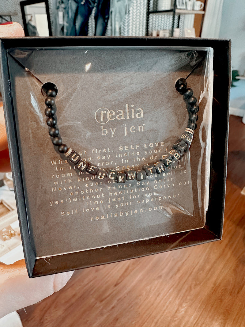 Unf*ckwithable Onyx Bracelet
